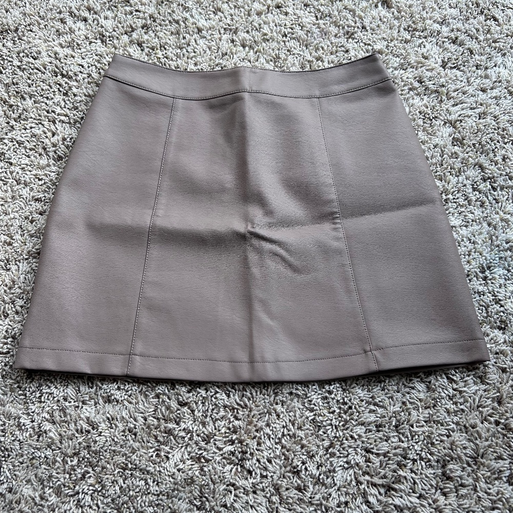 Women’s vegan leather skirt
